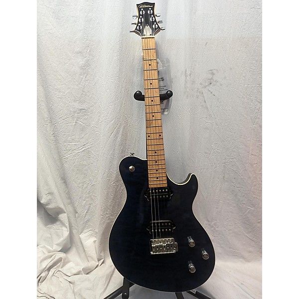 Used Silvertone FASTBACK SFB1 Solid Body Electric Guitar Trans Blue ...