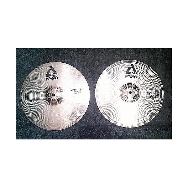 Used Paiste 14in Alpha Sound Edge Hi Hat Pair Cymbal