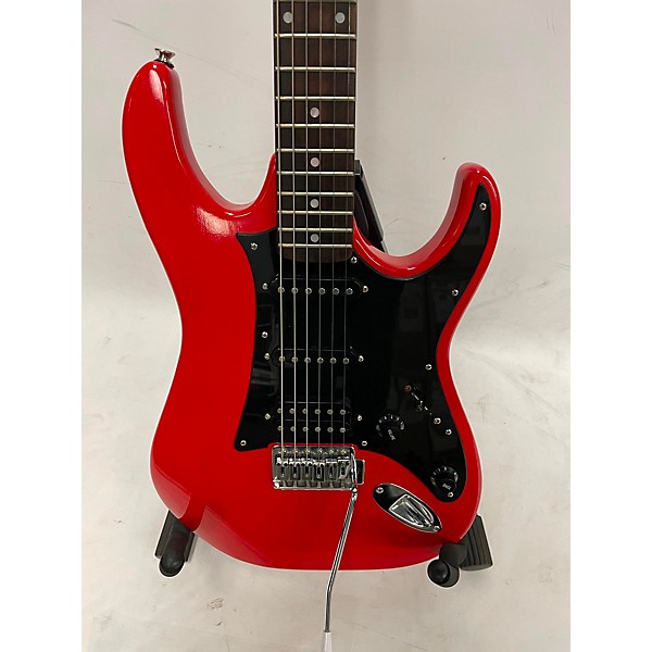 Used Ibanez Silver Cadet Solid Body Electric Guitar Red