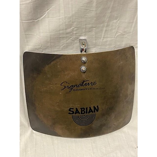 Used SABIAN 14in CASCARA SIGNATURE PLATE Cymbal