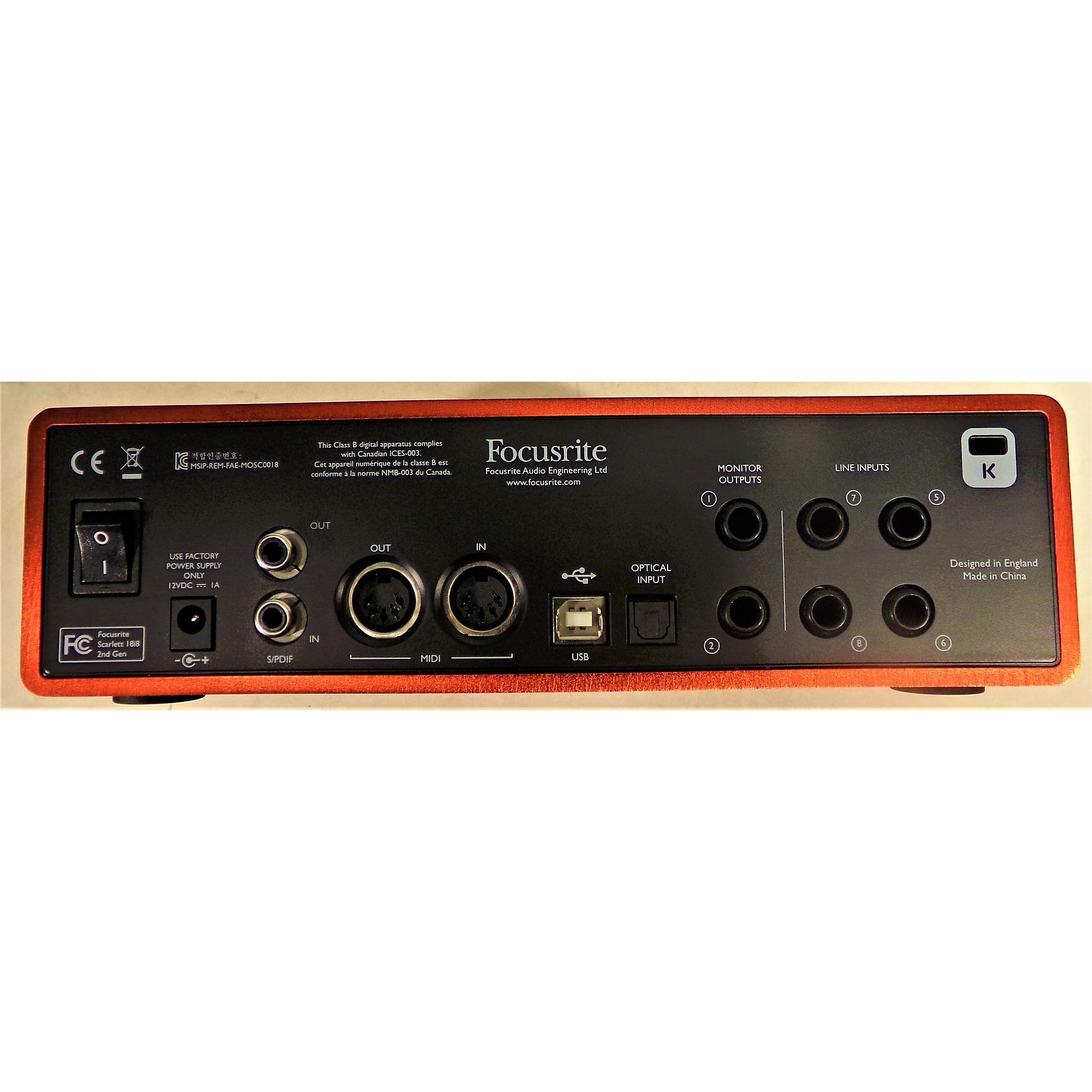 Used Focusrite Scarlett 18i8 Gen 2 Audio Interface | Guitar Center