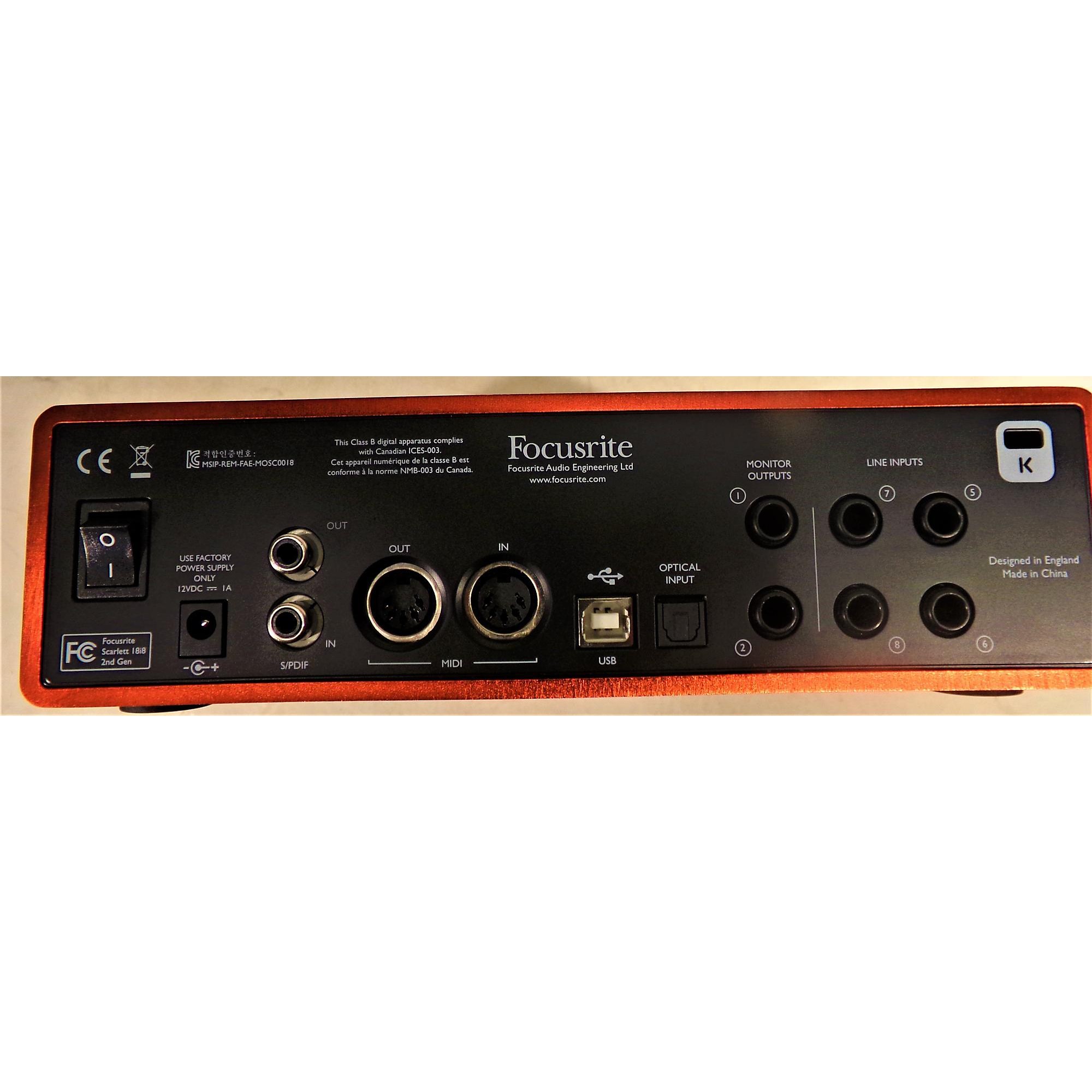 Used Focusrite Scarlett 18i8 Gen 2 Audio Interface | Guitar Center