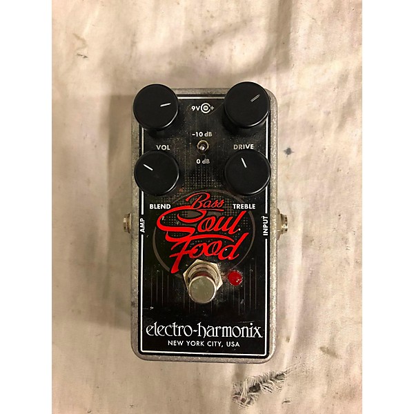 Used Electro-Harmonix Bass Soul Food Overdrive Bass Effect Pedal