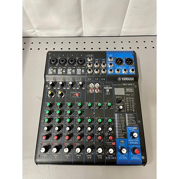 Used Yamaha MG10XU 10 Channel Mixer With Effects Unpowered Mixer