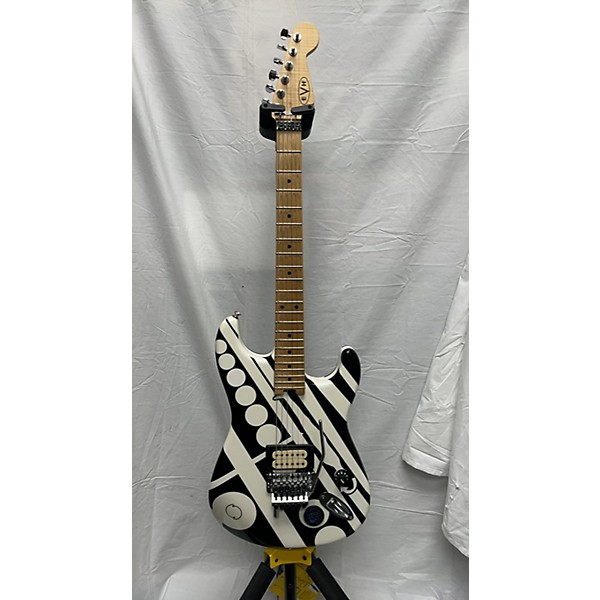Used EVH Stripe Series Circles Solid Body Electric Guitar