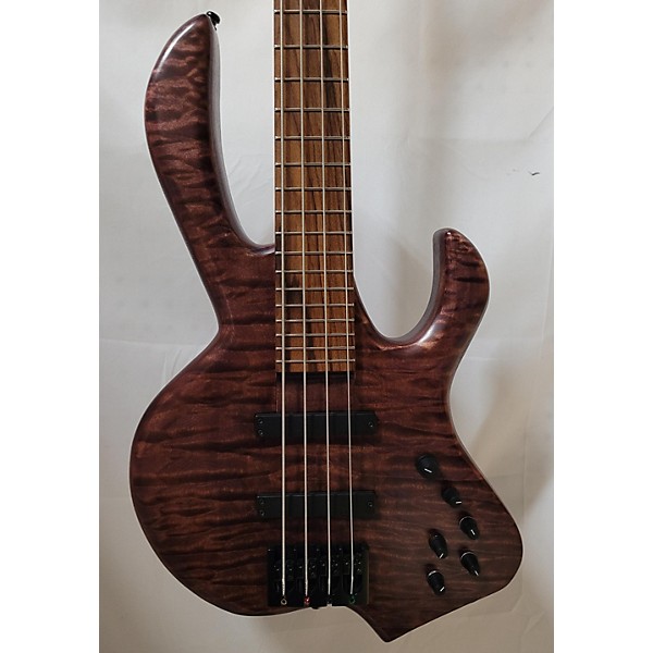 Used Used BEE WORKER Natural Electric Bass Guitar