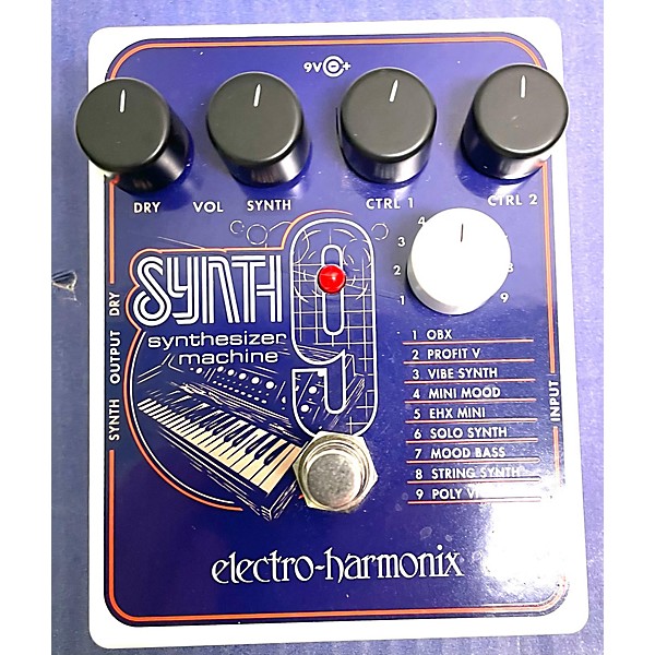 Used Electro-Harmonix SYNTH9 Synthesizer Effect Pedal
