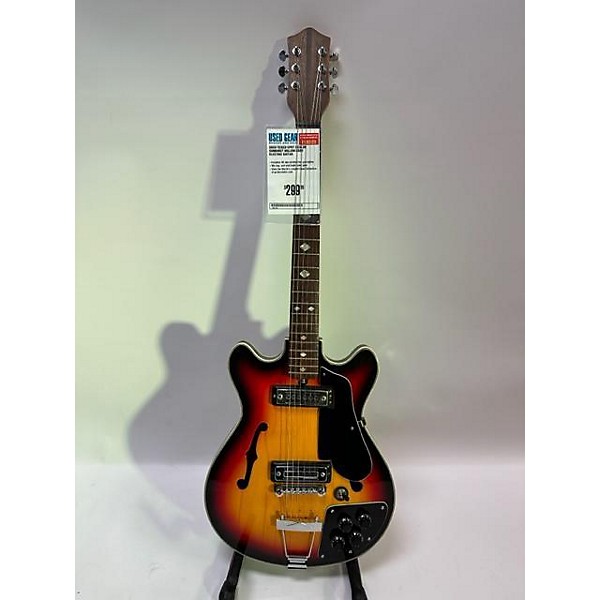 Used Teisco EP8T Hollow Body Electric Guitar 3 Color Sunburst Guitar