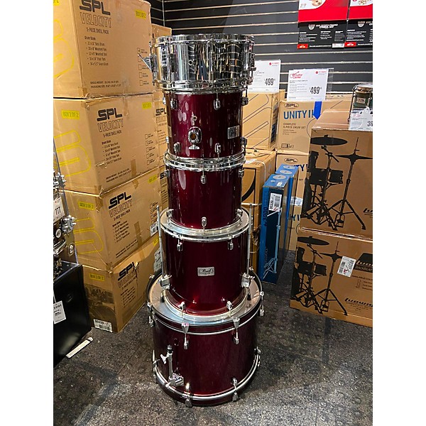 Used Pearl Forum Drum Kit Burgundy Guitar Center