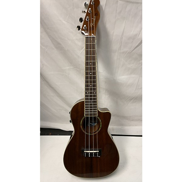 Used Fender Mino'Aka Koa Cutaway Electric Ukulele Guitar Center