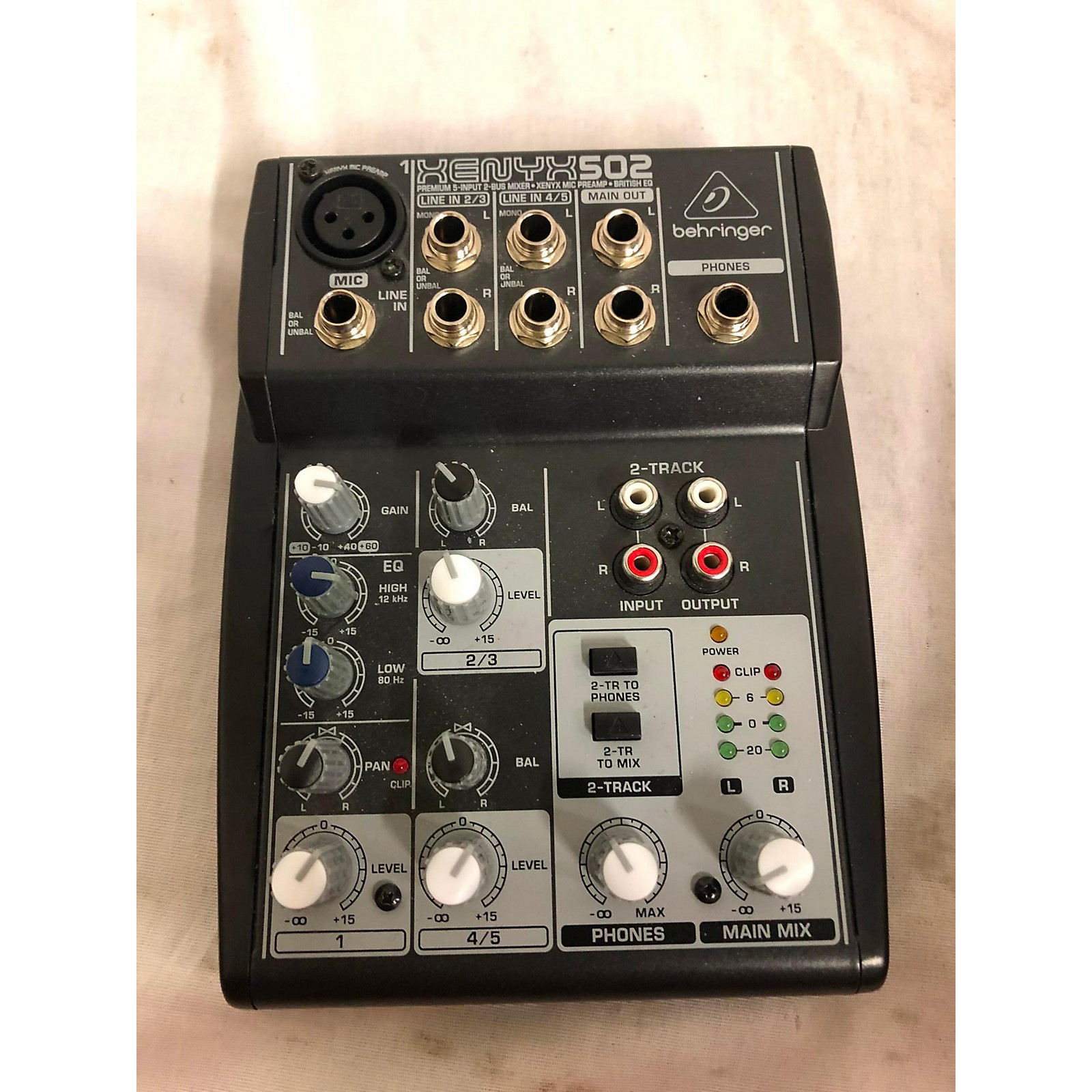 Used Behringer Xenyx 502 Unpowered Mixer | Guitar Center