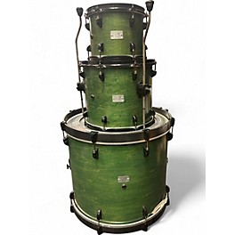 Used Response Custom Drums Used Response Custom Drums 3 piece Response Custom Drums Green Drum Kit