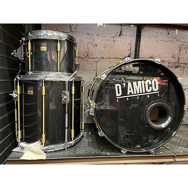 Used Used D'amico 3 piece Custom 3 Piece Shell Pack Black Gloss Drum Kit