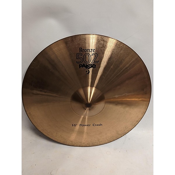 Used Paiste 16in 502 POWER CRASH Cymbal