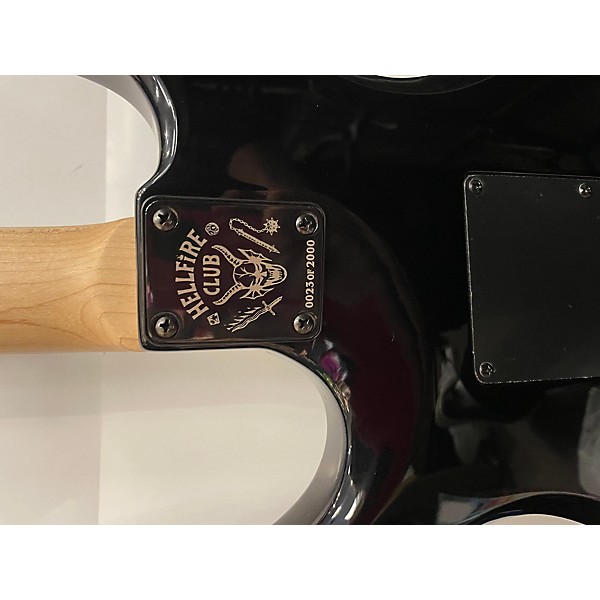 Used B.C. Rich Stranger Things "Eddie's" Inspired Limited Edition NJ Series Warlock Solid Body Electric Guitar