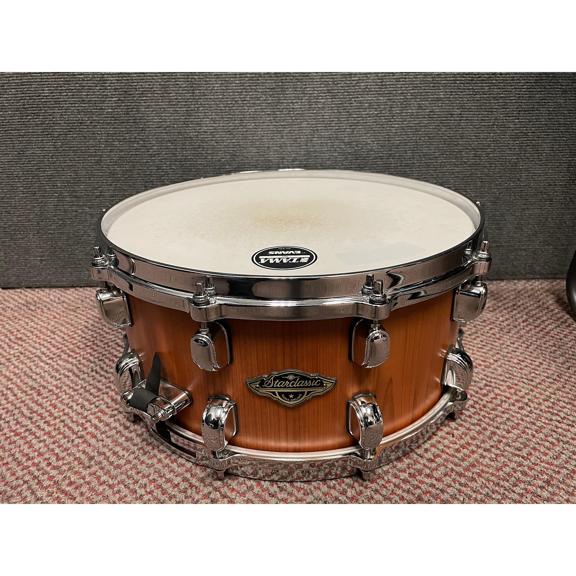 Used TAMA 14X6.5 Starclassic Snare Drum Walnut 213