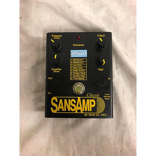 Used Tech 21 Sansamp Classic Bass Effect Pedal | Guitar Center