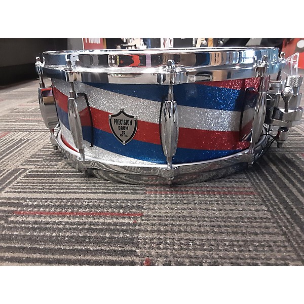 Used PRECISION DRUM CO 5.5X14 Custom Snare Drum