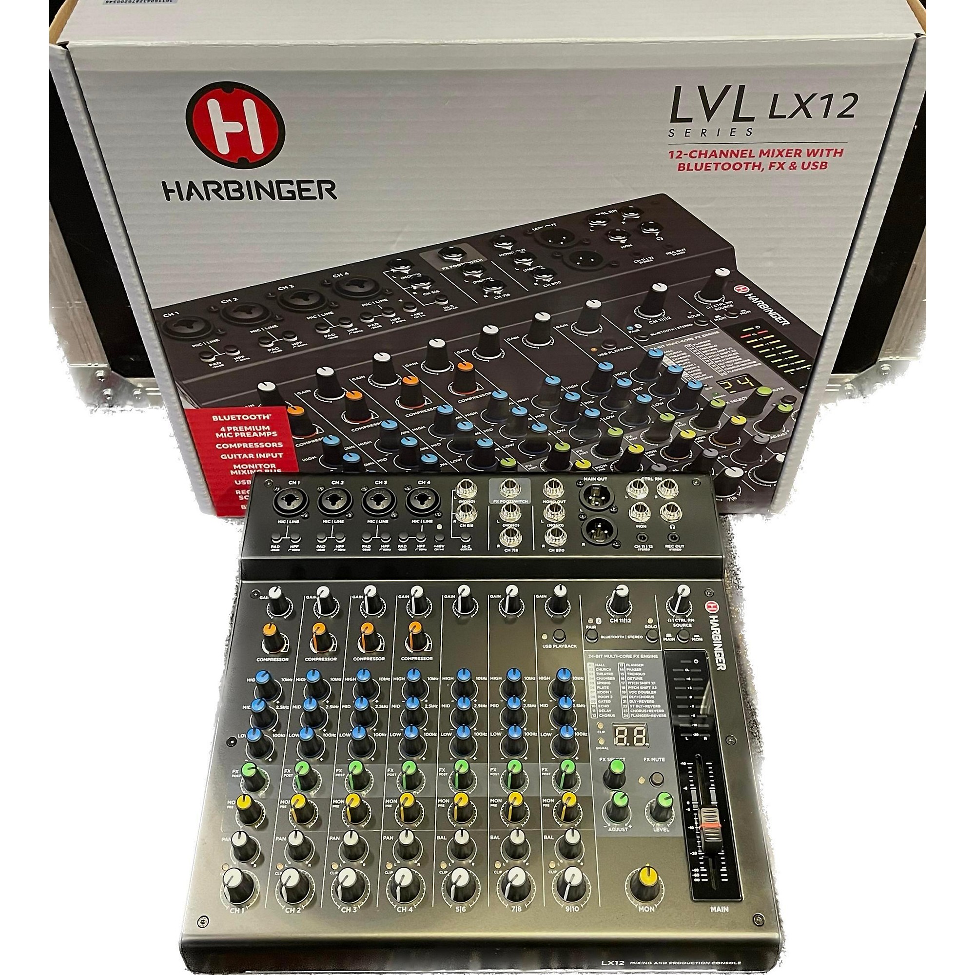 Used Harbinger LX12 Powered Mixer
