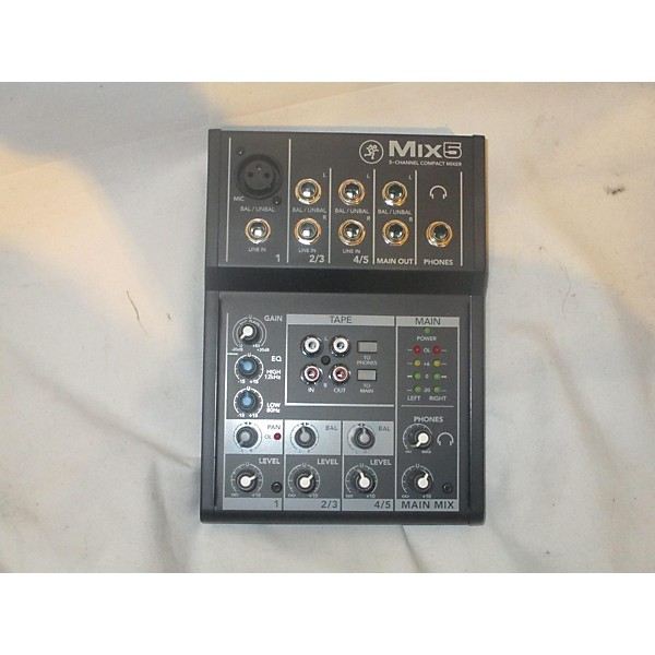 Used Mackie Mix5 Unpowered Mixer