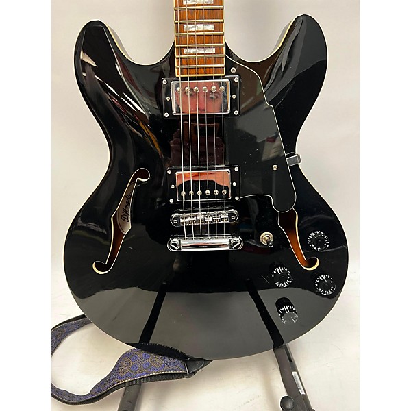 Used D'Angelico Used D'Angelico Premier Series DC Black Hollow Body Electric Guitar