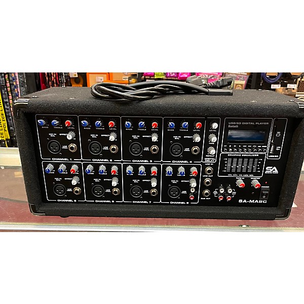 Used Seismic Audio SAMA8C Powered Mixer Guitar Center