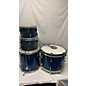 Used Used APOLLO 4 piece REMO SOUND MASTER BLUE SPARKLE Drum Kit thumbnail