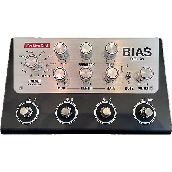 Used Positive Grid Bias Delay Effect Pedal