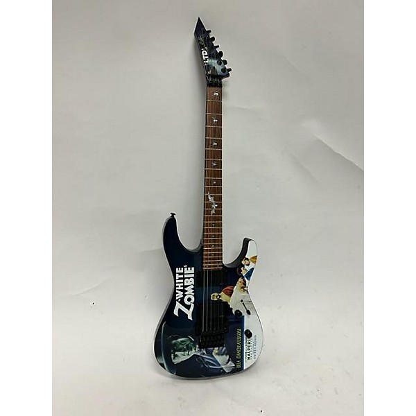 Used ESP 2021 LTD Kirk Hammett Signature White Zombie Solid Body