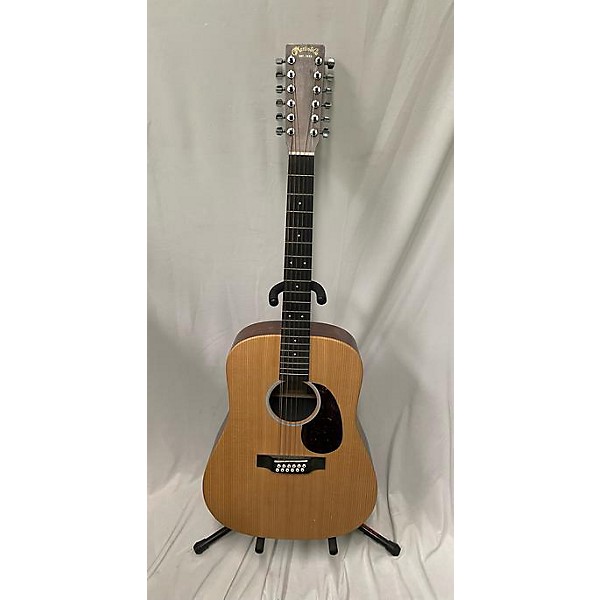 Used USED MARTIN D12X1AE NATURAL 12 STRING ACOUSTIC ELECTRIC GUITAR