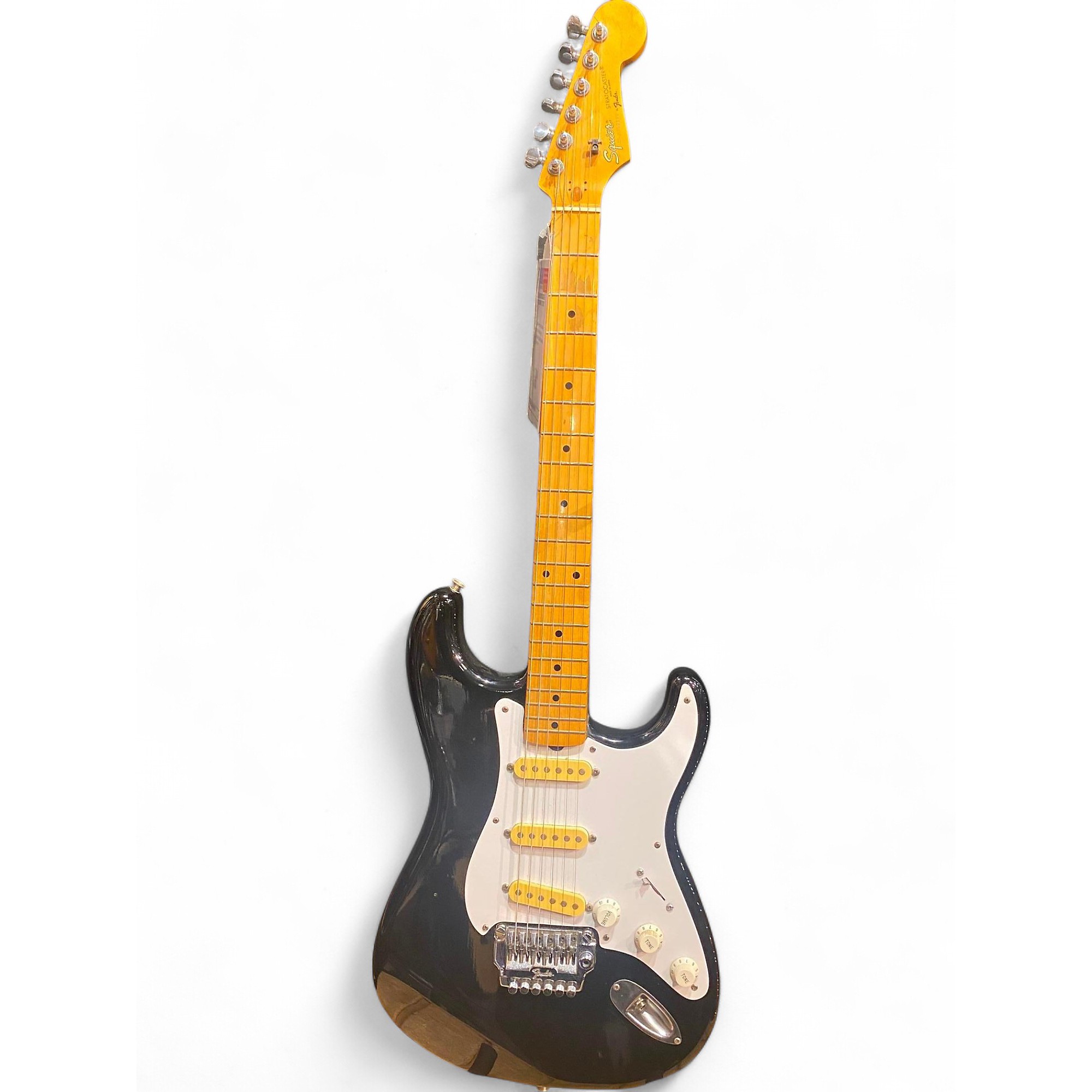 Used Squier Used Squier Stratocaster Black Solid Body