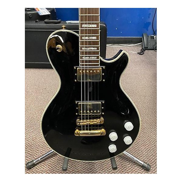 Used Michael Kelly Used Michael Kelly Patriot Vintage Black And Gold Solid Body Electric Guitar