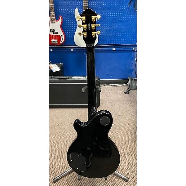 Used Michael Kelly Used Michael Kelly Patriot Vintage Black And Gold Solid Body Electric Guitar