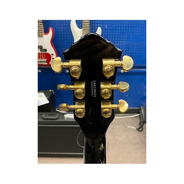 Used Michael Kelly Used Michael Kelly Patriot Vintage Black And Gold Solid Body Electric Guitar