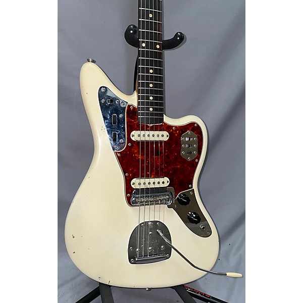 Vintage Fender Vintage 1962 Fender Jaguar Olympic White Solid Body Electric Guitar