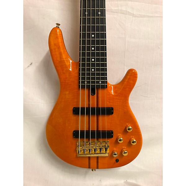 Used Yamaha TRP6B Electric Bass Guitar Orange Guitar Center