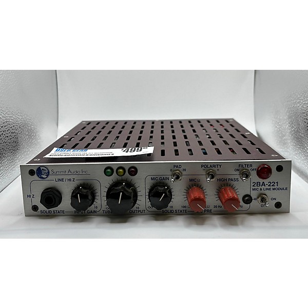 Used Summit Audio 2BA-221 Microphone Preamp | Guitar Center