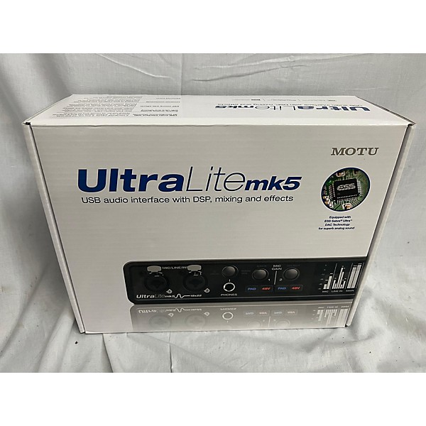 Used MOTU UltraLite Mk5 Audio Interface