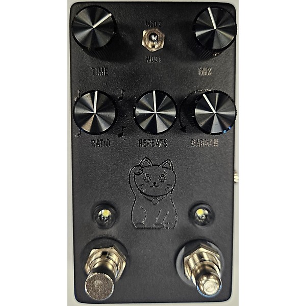 Used JHS Pedals Lucky Cat Delay Black Effect Pedal