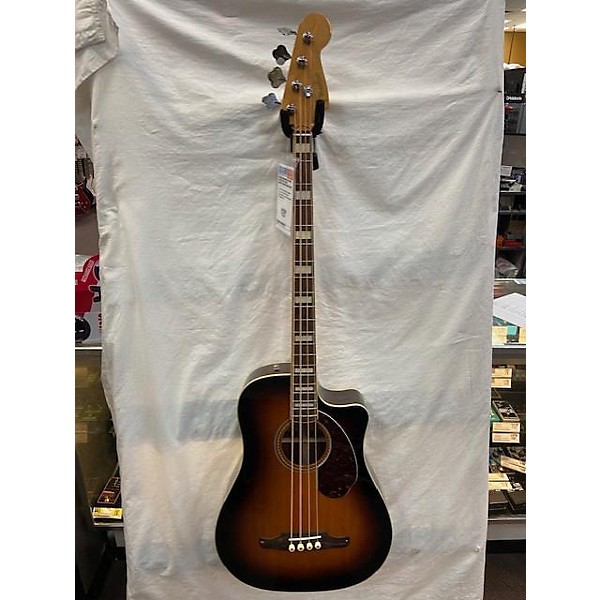 Used Fender Kingman Acoustic Electric Bass Acoustic Bass Guitar 3 Tone
