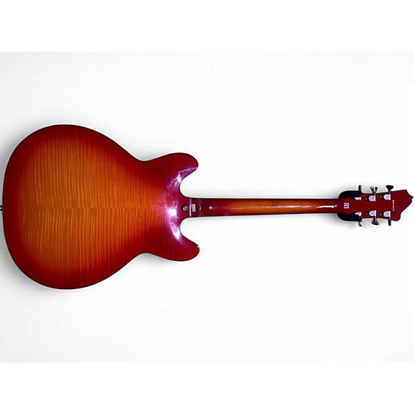 Used Hagstrom Viking Deluxe Vintage Sunburst Hollow Body Electric Guitar