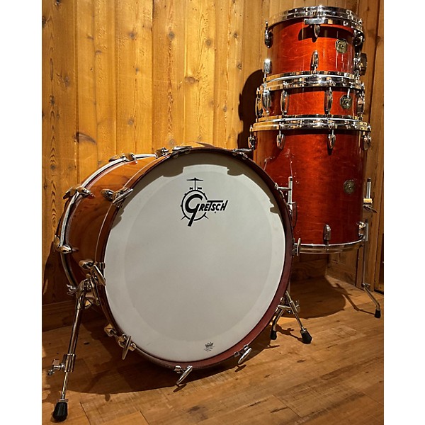 Used Gretsch Drums Used 2004 Gretsch Drums 4 piece DROP G BURNT ORANGE Drum Kit