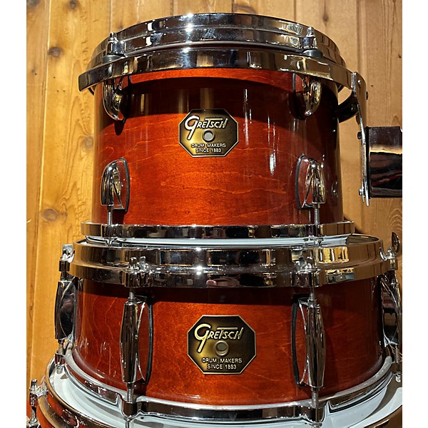 Used Gretsch Drums Used 2004 Gretsch Drums 4 piece DROP G BURNT ORANGE Drum Kit