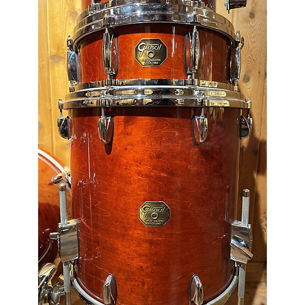 Used Gretsch Drums Used 2004 Gretsch Drums 4 piece DROP G BURNT ORANGE Drum Kit