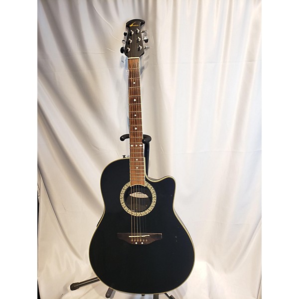 Used Ovation CELEBRITY CC057 Acoustic Electric Guitar Black Guitar Center