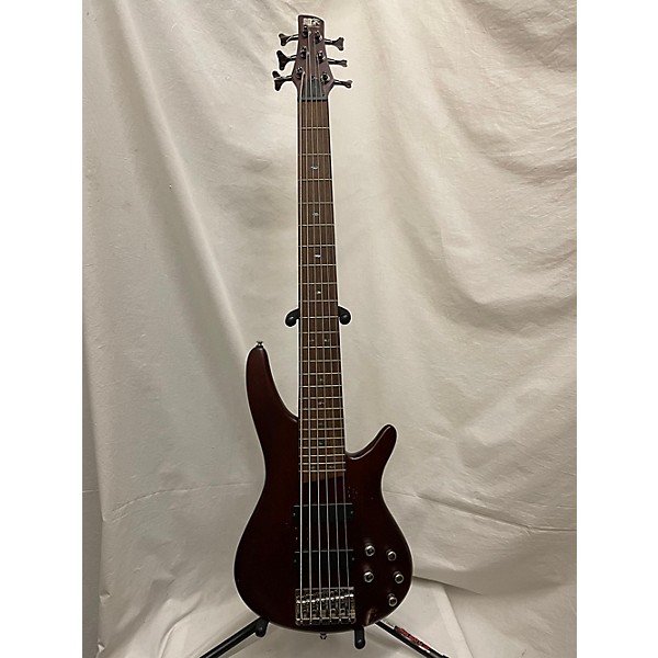 Used Ibanez SR506 6 String Electric Bass Guitar Walnut | Guitar Center