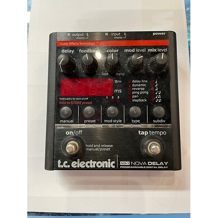 Used TC Electronic ND1 Nova Delay Effect Pedal | Guitar Center