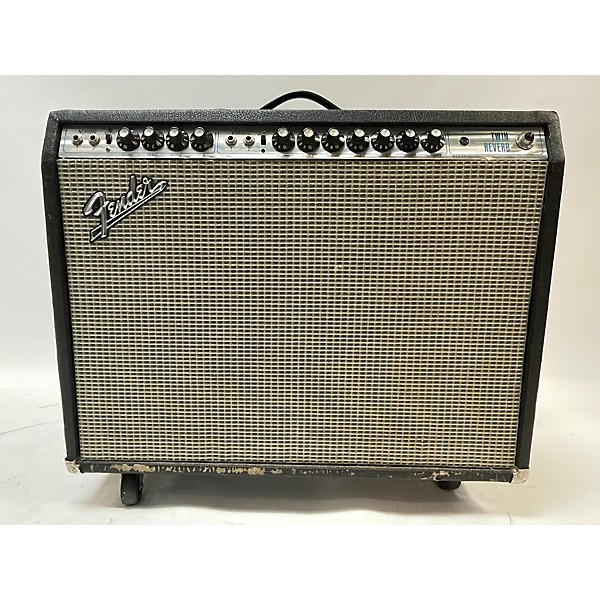 Used Fender 1972 Twin Reverb 2x12 Tube Guitar Combo Amp