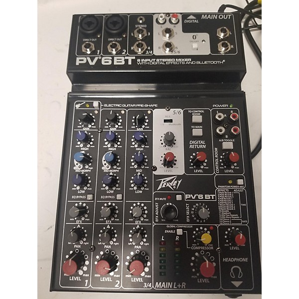 Used Peavey PV6BT Powered Mixer