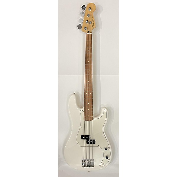 Used Fender Player Precision Bass Electric Bass Guitar Polar White